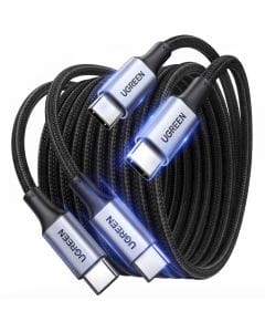 UGREEN 100W USB C Cable 2M 2-Pack, Fast Charging Type C to Type C Cord for MacBook Pro, iPad Pro, iPhone