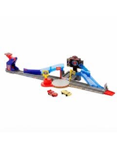 Disney Pixar Cars Piston Cup Stunting Speedway Playset with Lightning McQueen Toy Car, Racing & Stunt Play, Kids Toy