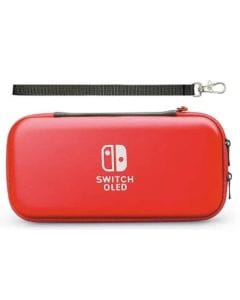 Nintendo Switch 2 Storage Case, Hard Shell EVA Protective Travel Case, Console & Accessory Storage, Carry Strap | Red - NSW-086D - 6961818027581