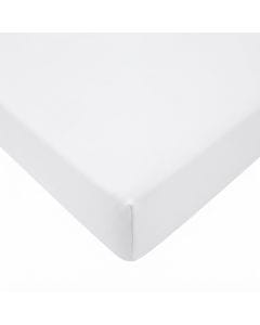 Childhome Bed Fitted Sheet 70x140cm, Super Soft And Absorbent, Gentle On Sensitive Skin, Eco-Friendly - Bio Organic White
