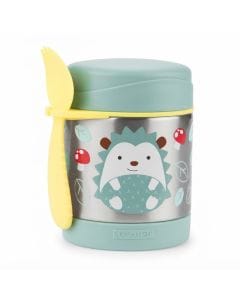 Skip Hop Zoo Hedgehog Insulated Food Jar 3+ Years 325ml, Premium Stainless Steel Construction, Warm For 7 Hours Or Cold For 5 Hours - Multicolour