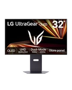 LG UltraGear 32" OLED Dual Mode Gaming Monitor, 4K 165Hz/FHD 330Hz, 0.03ms Response Time, G-SYNC, FreeSync Premium Pro | Black - 32GX850A-B.AMA