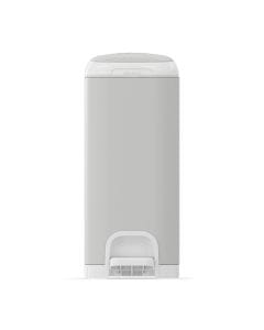 Diaper Genie Select Pail Baby Nappy Trash Bin 20L, Odor Lock Technology, Stainless Steel Design, Hands-Free Step Pedal - Gray