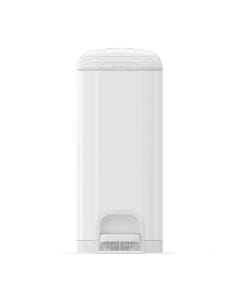 Diaper Genie Select Pail Baby Nappy Trash Bin 20L, Odor Lock Technology, Stainless Steel Design, Hands-Free Step Pedal - White