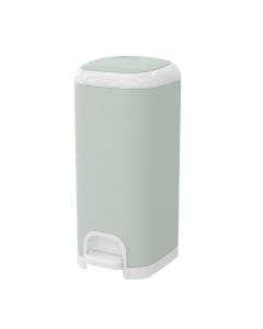 Diaper Genie Select Pail Baby Nappy Trash Bin 20L, Odor Lock Technology, Stainless Steel Design, Hands-Free Step Pedal - Green