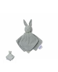 Doomoo You and Me Security Blanket, Dual Fabric Design For Familiar Comfort, Supports Day And Night Routine Building, Easy For Small Hands To Hold - Green