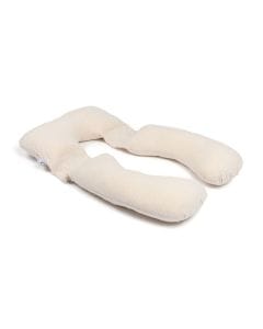 Doomoo Maxxy Maternity Pillow XXL, Multi-Functional Nursing Support, Relieves Back, Belly And Heavy Legs, Easy-Care Removable Cover - Mini Flowers Sand