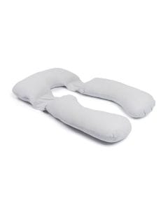 Doomoo Maxxy Maternity Pillow XXL, Multi-Functional Nursing Support, Relieves Back, Belly And Heavy Legs, Easy-Care Removable Cover - Little Dots Gray