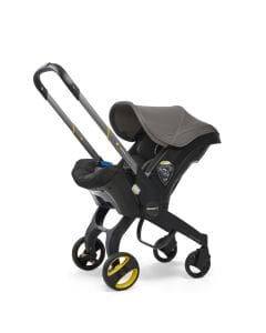Doona Infant Car Seat And Stroller, Folds And Unfolds With The Click Of A Button, Removable And Washable Textiles, 5-point Harness - Gray Hound