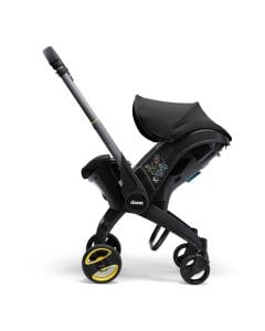 Doona I Infant Car Seat, Integrated Auto Adjust 5-Point Harness, Sleek And Ergonomic Design, Quick Release Wheels, Side Impact Protection - Nitro Black