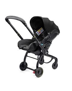Doona X Infant Car Seat And Stroller, Adjustable Headrest, Smooth Release System, Zipper Removable Washable Textiles, 3 Recline Positions - Nitro Black