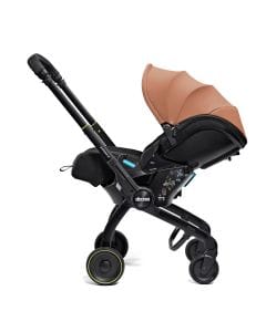 Doona X Infant Car Seat And Stroller, Adjustable Headrest, Smooth Release System, Zipper Removable Washable Textiles, 3 Recline Positions - Terracotta