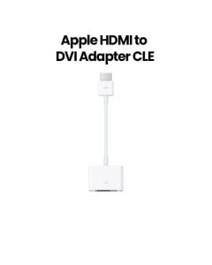 Apple HDMI To DVI Adapter Cable, Seamless Connectivity, High-Quality Performance, Stylish Design - White - MJVU2ZM/A