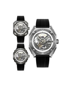 CIGA Design M Series Set Automatic Watch, Stainless Steel Case, Fluoro Rubber Strap, CD-03 Original Movement, 3ATM Water Resistant