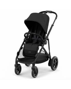 Cybex Gold e-Gazelle S Electric All-in-1 Convertible Stroller, Integrated Electric Drive for Hills and Uneven Terrain, 20+ Configurations, Birth to 4 Years | Moon Black