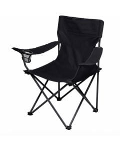 TIME PTZ Camp Chair, Heavy-Duty Folding Outdoor Chair with Cup Holder for Camping, Beach and Lawn