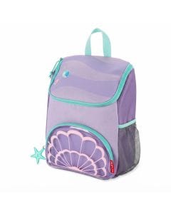 Skip Hop Seashell Spark Style Big Kid Backpack 3+ Years, Adjustable Padded Straps And Top Grab Handle, Easy Access Wide Opening, Cute Zipper Pulls - Multicolour