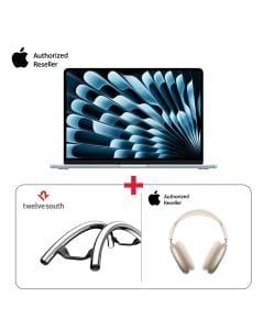 MacBook Air Studio Bundle Apple MacBook Air 16GB 256GB Sky Blue + Twelve South Laptop Stand + Airpods Max (603001000005528,603001000010360,603001000012775)