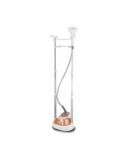 Black + Decker Manual Garment Steamer 1785W - 3 Steam Levels, 2L Tank, 45-Sec Heat-Up, Double Adjustable Pole | Rose Gold | GSTM2050-B5