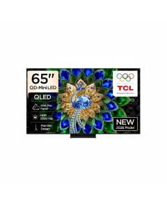 TCL 65 Inch 4K QD Mini LED Smart Google TV, 144Hz, Dolby Vision Atmos, ONKYO Audio, Art TV - 65A400U - Black