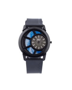Saga Space Exploration Watch, 41.5mm Black Titanium Alloy Case, Swiss Quartz Movement, Sapphire Crystal, 30M Water Resistant