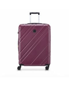 Delsey Maxence 70cm Expandable Spinner Hardshell Suitcase - Lightweight 4-Wheel, ABS + Polycarbonate, TSA-Approved Combination Lock | Purple