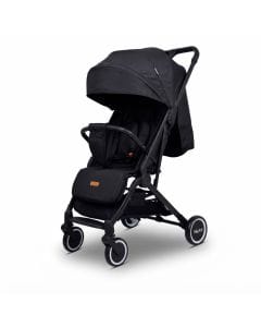 Nurtur Bravo Lightweight Travel Stroller for Baby & Kids, Compact Foldable Design, 5-Point Safety, 0-36 months | Black