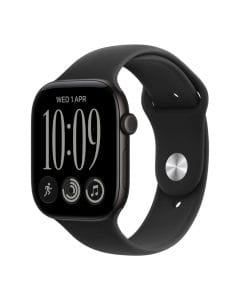 Apple Watch Series 12 GPS 42mm Smartwatch, Black Aluminium Case, M/L Sport Band, Fitness & Health Tracking | Black - MJEC4AF/A