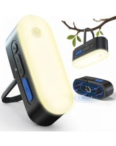 TERRIFI Portable LED Camping Light, USB-Rechargeable Motion Sensor Lantern, Magnetic Tent Lamp, IPX5 Water Resistance