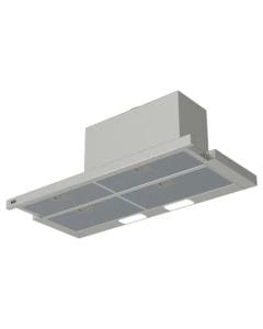 AEG 90cm Built-In Pull-Out Cooker Hood, 4 Cleanable Filters, Telescopic Ventilation, Space-Saving Design | Silver - DPB3932S