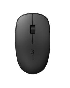Rapoo Silent Multi-Mode Wireless Optical Mouse, 1300 DPI, Bluetooth and 2.4GHz Connectivity, Quiet Clicks | Black - M200 