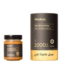 Manukora Raw Manuka Honey MGO 1000+, 100% Monofloral New Zealand Manuka Honey - 250g 