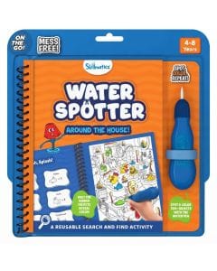 Skillmatics Water Spotter Reusable Search & Find Activity Book, Mess-Free Magic Water Coloring Learning Toy, Multicolour