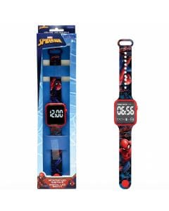 Lexibook Spider-Man Digitaluhr Kinder, 12h/24h Zeitanzeige, verstellbares Armband