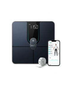 Anker eufy Smart Scale P2 Pro with Wi-Fi & Bluetooth, 16 Body Metrics, Heart Rate Monitoring & Body Composition Analysis | Black