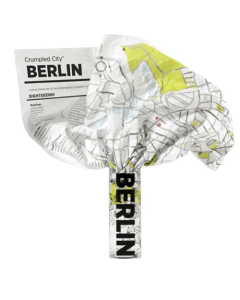 Palomar Crumpled City Map Berlin, Waterproof Non-Woven Fabric Travel Map, Lightweight, Tear & Puncture Resistant