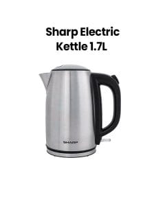 Sharp Electric Kettle 1.7L Stainless Steel 2200W | EK-JX43-SQ3