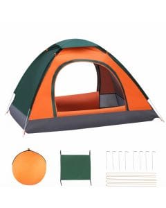 Pop-Up Camping Tent for 2–4 People, Instant Weatherproof Outdoor Shelter for Hiking, Festivals and Beach Trips