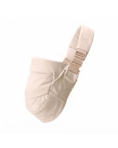 Ergobaby Upsie Sling Carrier, Ergonomic Wide Bucket Seat For Full Support, Cushioned Strap For Caregiver Comfort, Stylish And Reliable Design - Natural Beige