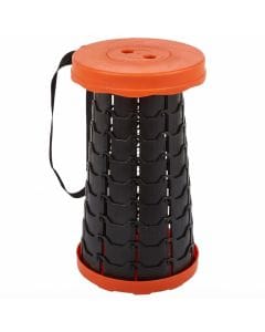 Lotus And Ladybug  Portable Retractable Folding Stool, Heavy-Duty Telescopic Chair for Camping, Fishing and Hiking