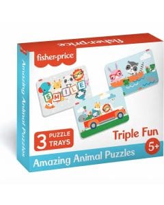 Fisher-Price Amazing Animals Jigsaw Puzzle for Kids, 60 Pieces, Educational Toddler Learning Game, Animals Theme