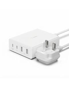 Belkin 108W GaN USB Charging Station, 4-Port Fast Desktop Charger with 2 USB-C PD 3.0 and 2 USB-A Ports