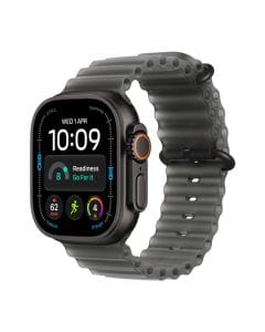 Apple Watch Ultra 4 GPS + Cellular 49mm Smartwatch, Black Titanium Case, Rugged Outdoor Design, Ocean Band | Translucent Black - MJAY4AF/A