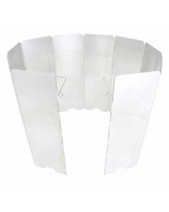 GasOne 10-Plate Folding Aluminum Windscreen for Camping and Backpacking Stoves, Durable Metal Wind Guard