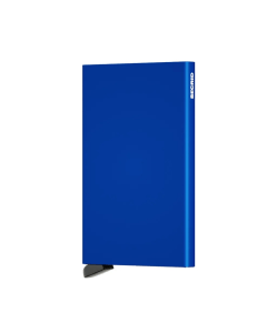 Secrid Cardprotector C, RFID Blocking Aluminum Wallet, Holds 4 Embossed or 6 Flat Cards, Slim Pocket Card Holder - Blue