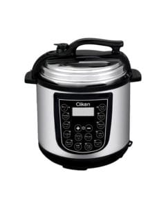 Clikon Electric Pressure Cooker, 6L Capacity, 1000W, Multi-Function Cooking, Pressure Control, Keep Warm Function | Silver/Black - CK2720