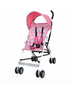 Nurtur Rex Lightweight Stroller Compact Folding Travel Buggy for Toddlers 6-36 Months, 11 lbs, 5-Point | Pink