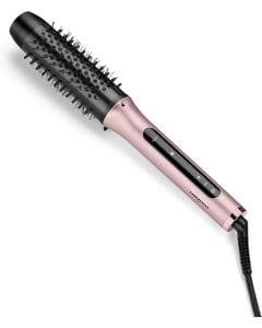 BaByliss Volume Boost Thermal Styling Tool, 28mm Curling Brush, 4 Temperature Settings - Pink/Black