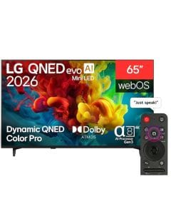 LG 65 Inch evo AI QNED Mini LED 4K Smart TV - Dynamic QNED Color Pro, Alpha 8 AI Processor Gen3, 144Hz FreeSync/VRR | 65QNED84B6T.AMRG