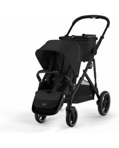 Cybex Gazelle S All-in-One Modular Baby & Toddler Stroller, Black Frame - Over 20 Configurations, Near-Flat Recline, Compact Fold, One-Pull Harness, Shopper Basket | Moon Black